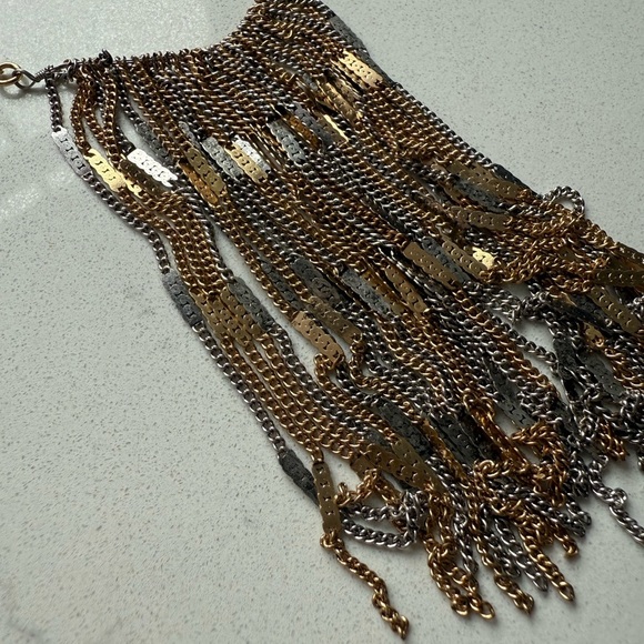 Free People Mixed Metals Passenger Necklace - Gold/Silver - NWOT - Picture 8 of 8